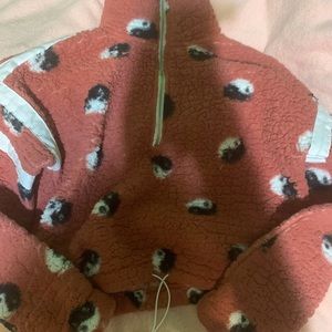 Yin Yang teddybear crop sweater